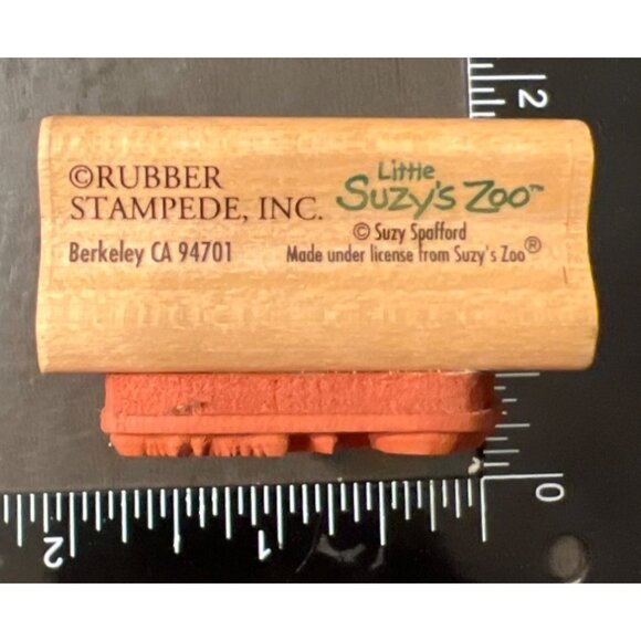 Little Suzys Zoo Lulla Bye A2110D Bunny Rubber Stamp By Rubber Stampede - Picture 3 of 4